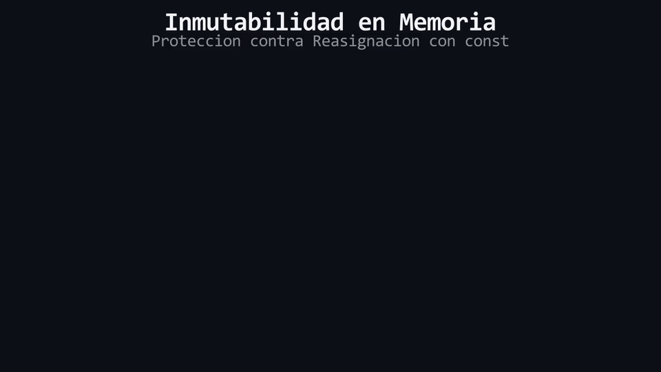 Animación de inmutabilidad const